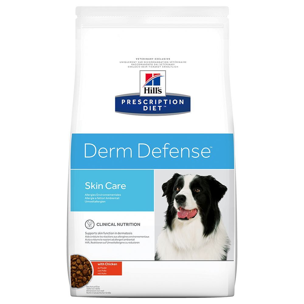 Hill's Prescription Diet 12kg Derm Defense Skin Care mit Huhn Hill's Prescription Diet Trockenfutter für Hunde