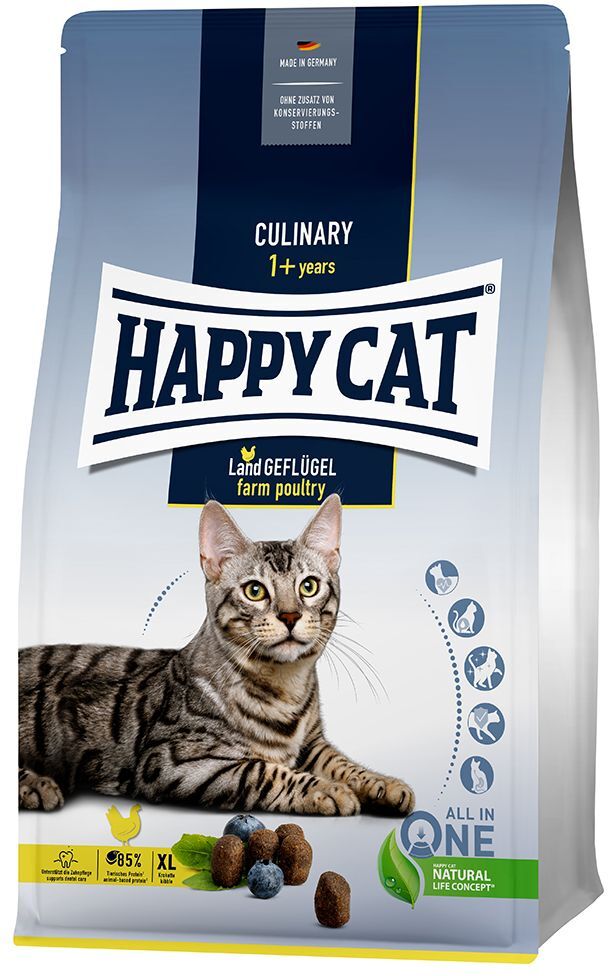 Happy Cat 300g Culinary Adult Land-Geflügel Happy Cat Katzenfutter Trocken