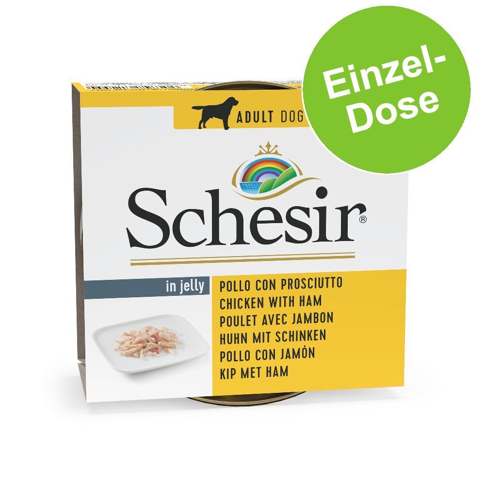 Schesir 150g Hühnchenfilets mit Schinken Schesir Nassfutter für Hunde