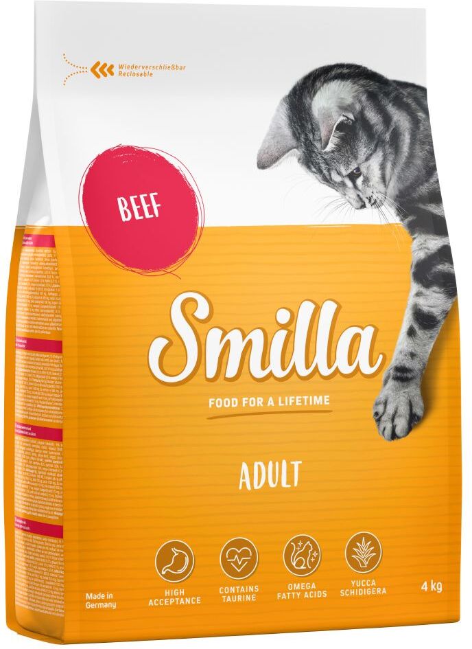 Smilla 4kg Adult Rind Smilla Trockenfutter für Katzen