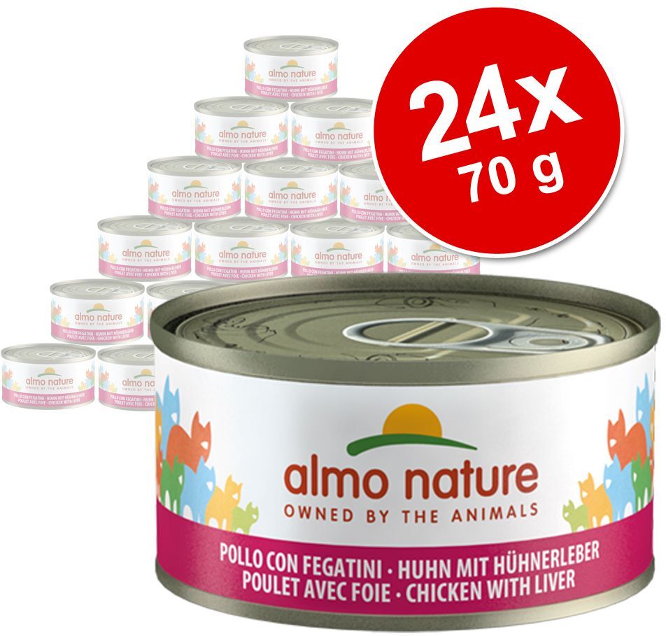 Almo Nature Legend 24x 70g Thunfisch, Huhn & Käse Almo Nature Nassfutter für Katzen