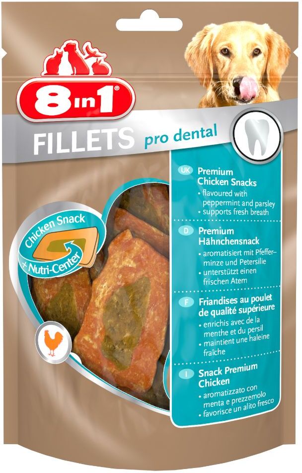 8in1 2x 80g Pro Dental 8in1 Fillets Hundesnacks