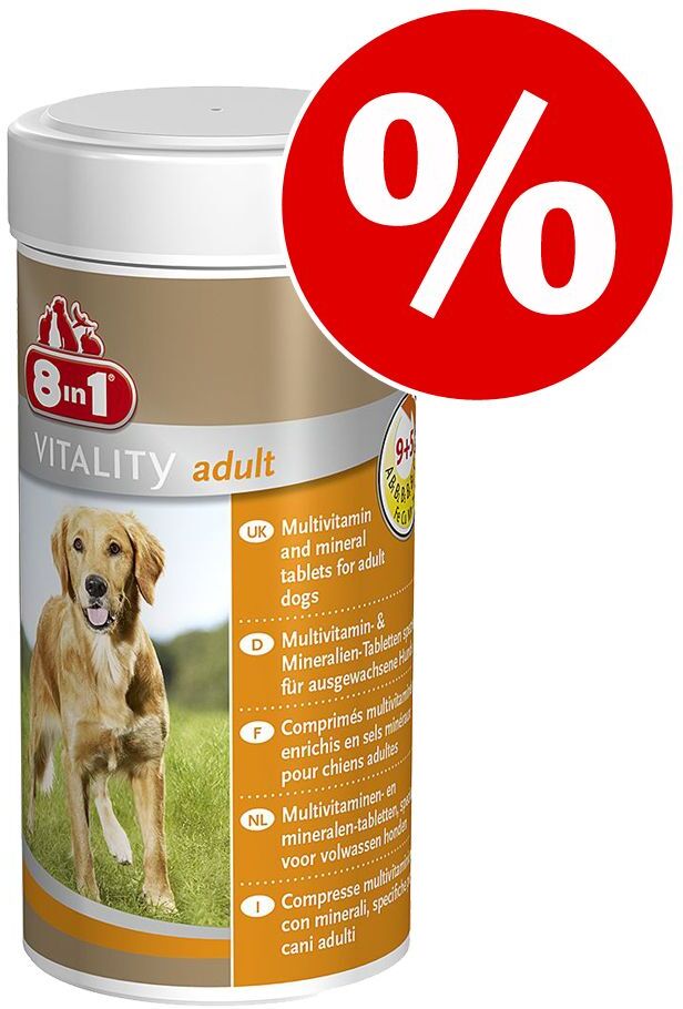 8in1 70Tabletten Vitality Adult 8in1 Futterungsergänzung Hund zum Sonderpreis!