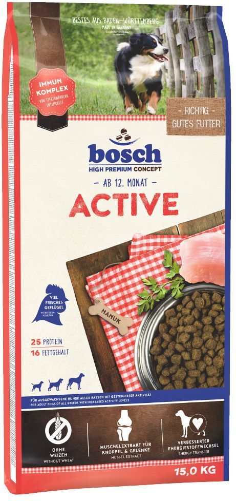 Bosch High Premium concept 2x 15kg Active bosch Trockenfutter für Hunde