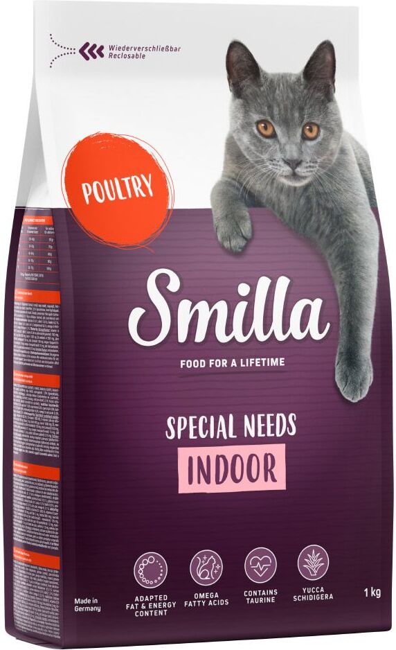 Smilla 2x 10kg Adult Indoor Geflügel Smilla Trockenfutter für Katzen