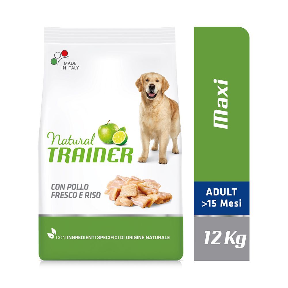 Trainer Natural Dog 12kg Maxi Chicken, Rice, Aloe vera Trainer Natural Nova Foods Trockenfutter für Hunde