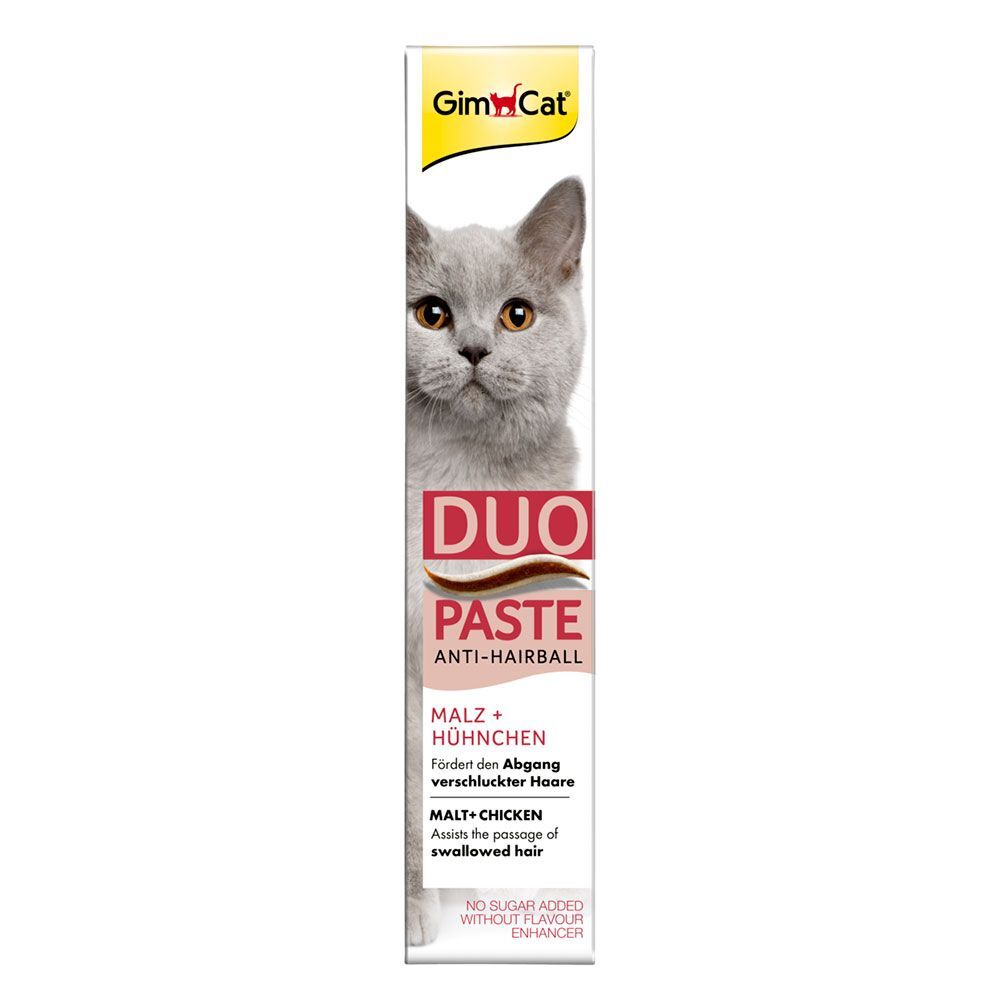 GimCat 50g Duo Paste Anti-Hairball Malz & Hühnchen GimCat Katzensnacks
