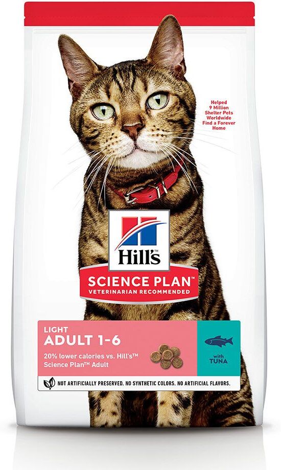 Hill's Science Plan 2x 7kg Adult Light Thunfisch Hill's Science Plan Trockenfutter für Katzen