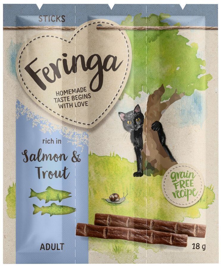 Feringa 3x 6g Sticks Lachs & Forelle Feringa Katzensnacks