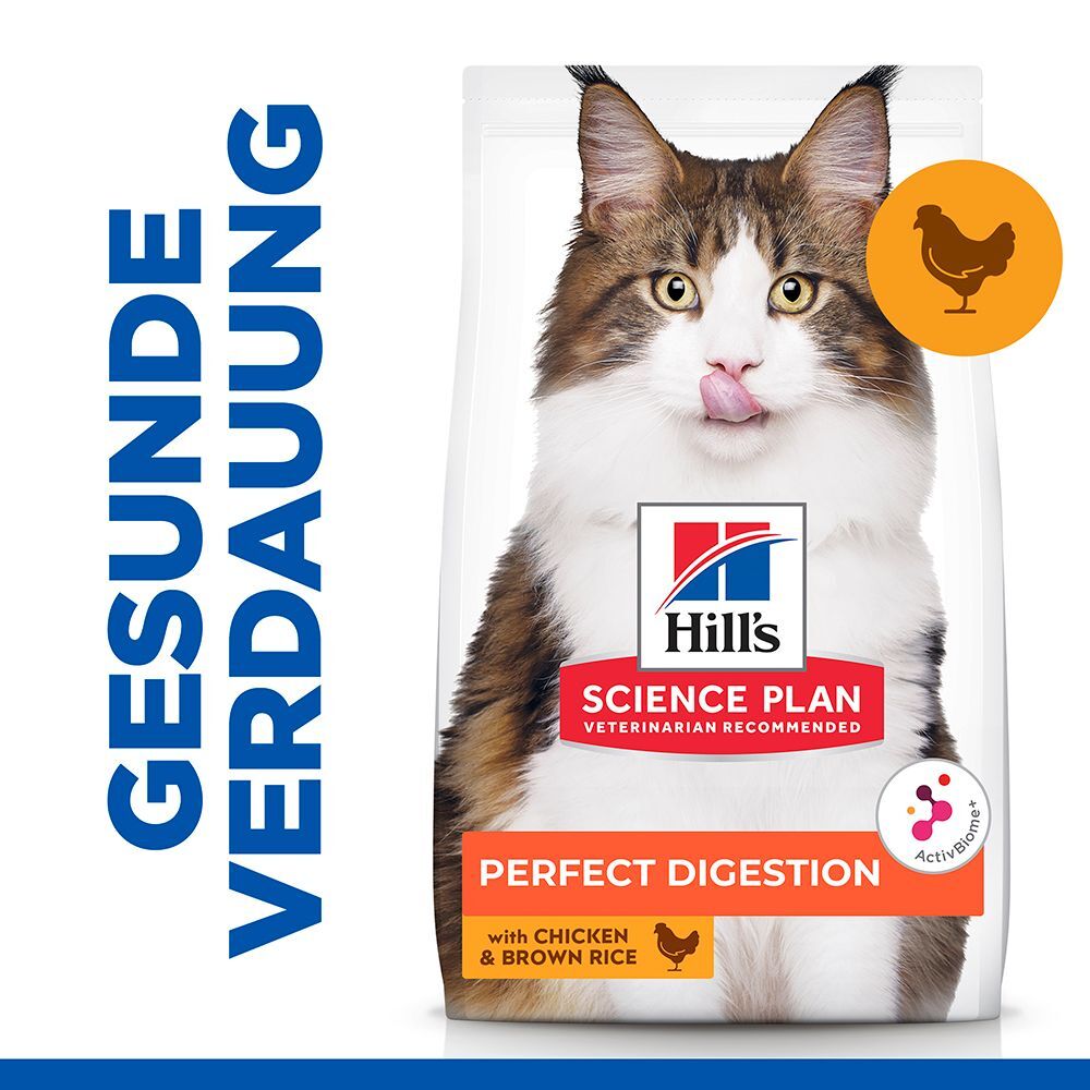 Hill's Science Plan 3kg Adult Perfect Digestion Huhn Hill's Science Plan Trockenfutter für Katzen