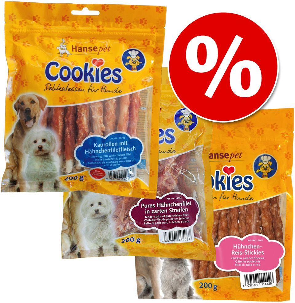 Cookie's 400g Hähnchen Snacks - 2 Sorten Cookies's Hundesnacks