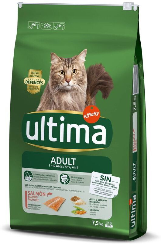 Affinity Ultima 2x 7,5kg Adult Lachs Ultima Trockenfutter für Katzen