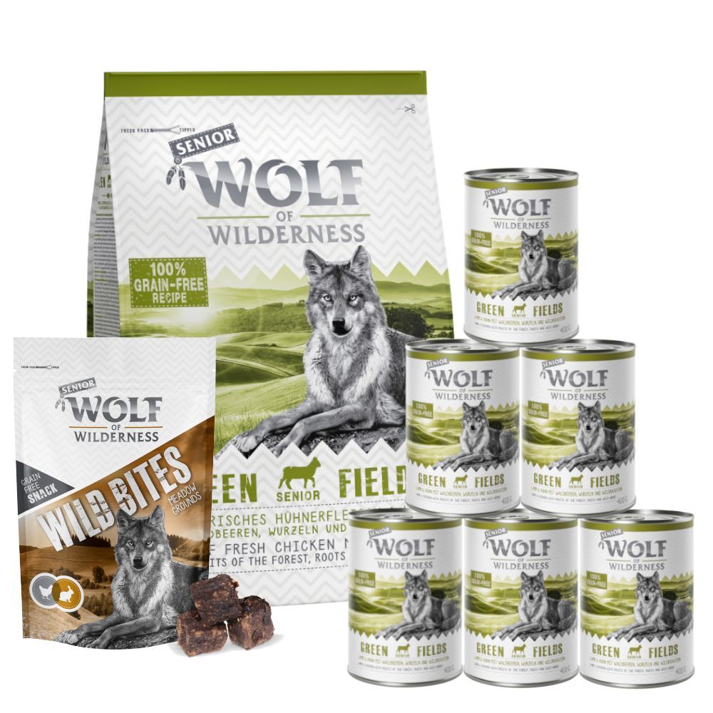 Wolf of Wilderness Senior Green Fields Wolf of Wilderness getreidefreies Hundefutter