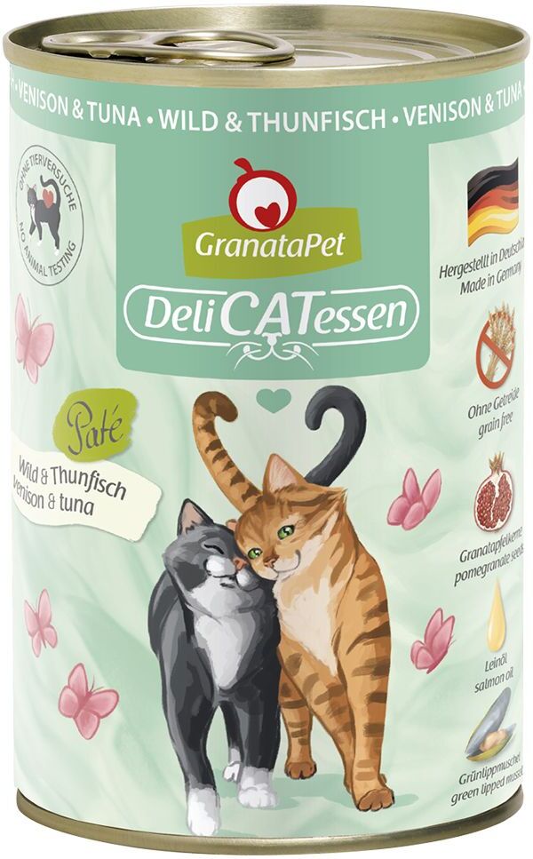 Granatapet 6x 400g DeliCatessen Truthahn & Fasan Granatapet Nassfutter für Katzen