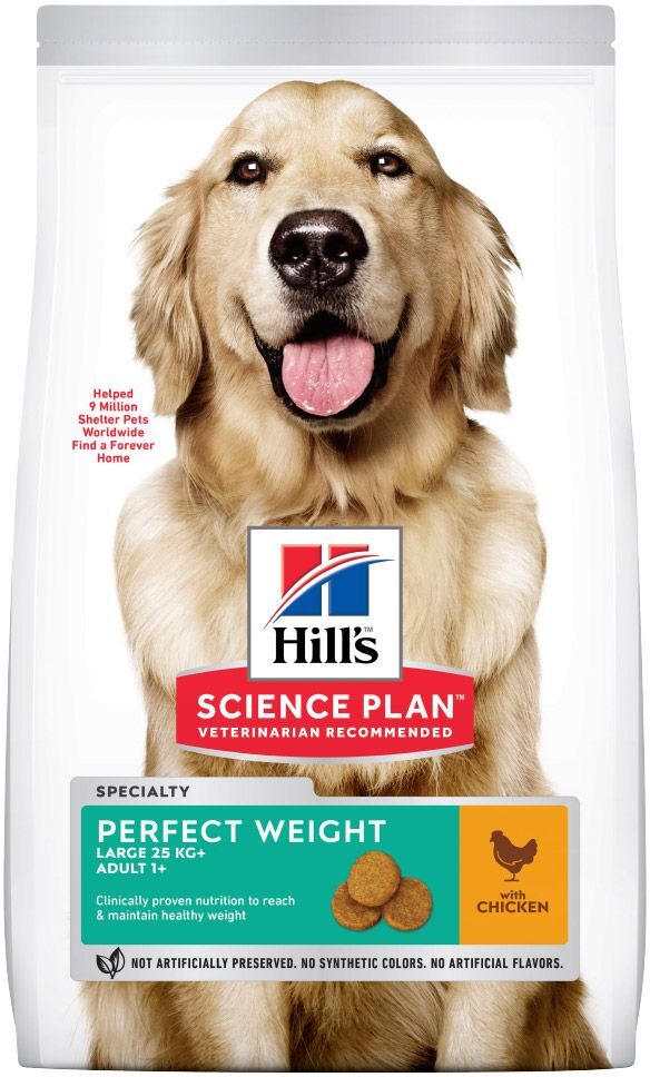 Hill's Science Plan 2x12kg Adult 1+ Perfect Weight Large Breed Hill's Science Plan Trockenfutter für Hunde