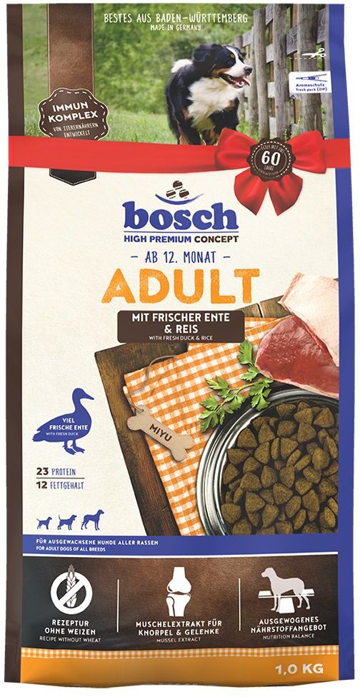 Bosch High Premium concept 2x 15kg Adult Ente & Reis Bosch Hundefutter trocken