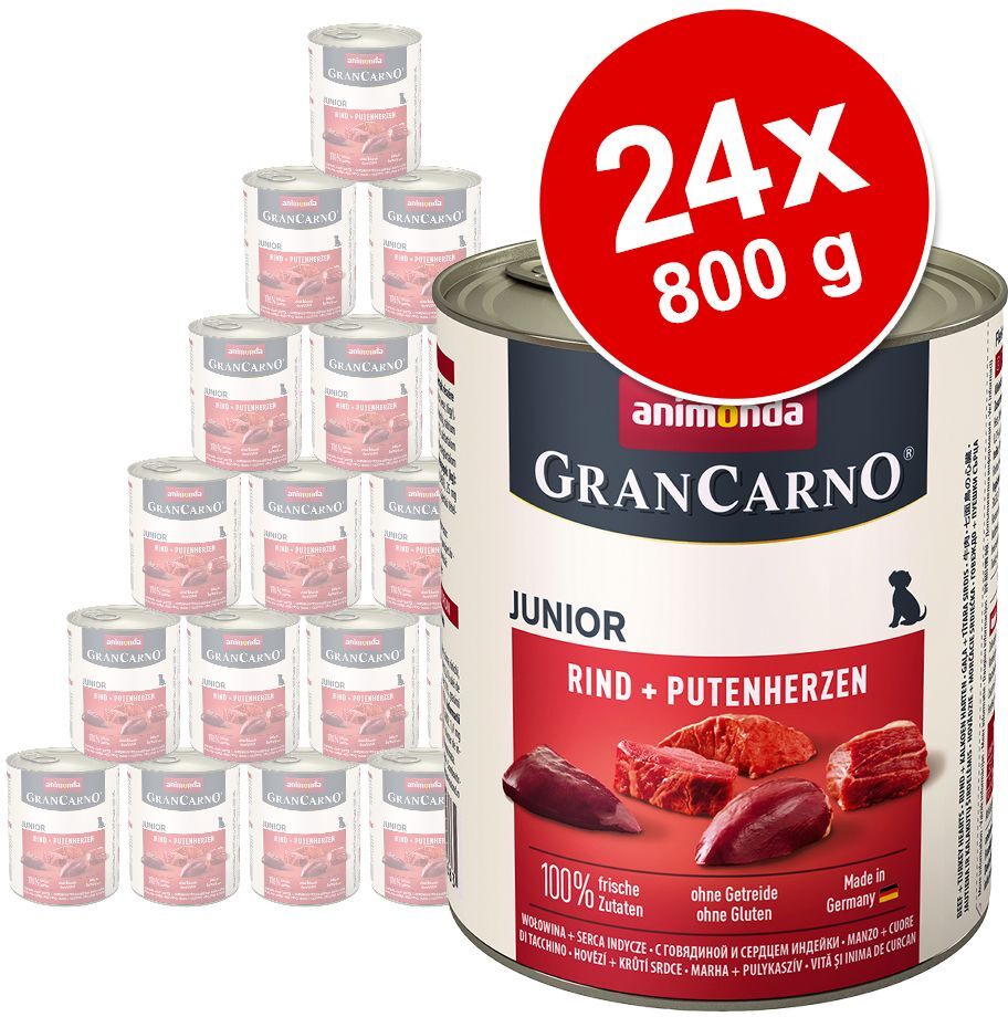 Animonda GranCarno 24x 800g GranCarno Original Multifleisch-Cocktail Animonda Nassfutter für Hunde