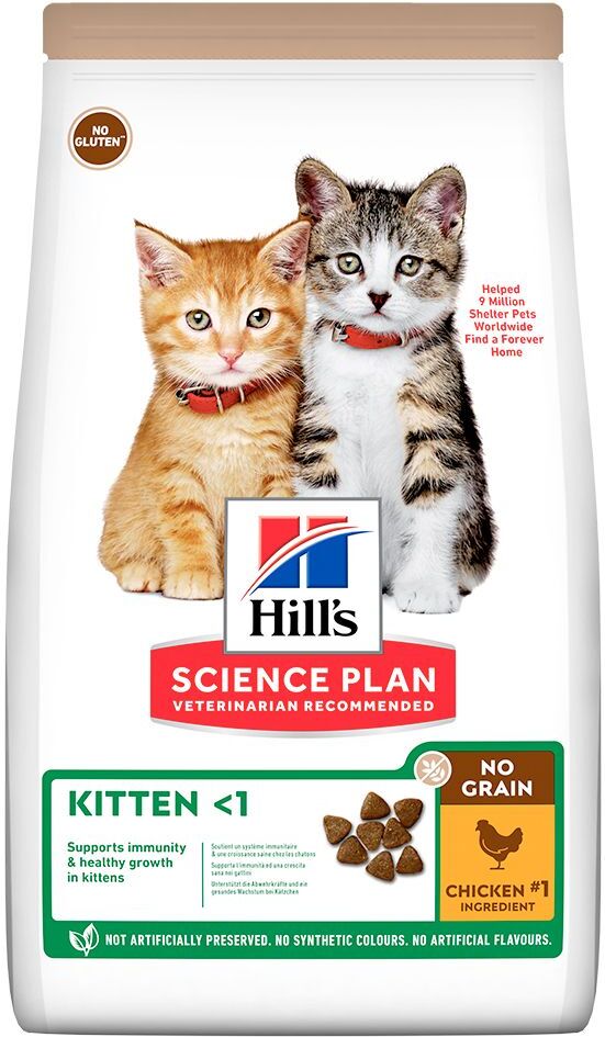 Hill's Science Plan 1,5kg Kitten <1 No Grain mit Huhn Hill's Science Plan Trockenfutter für Katzen