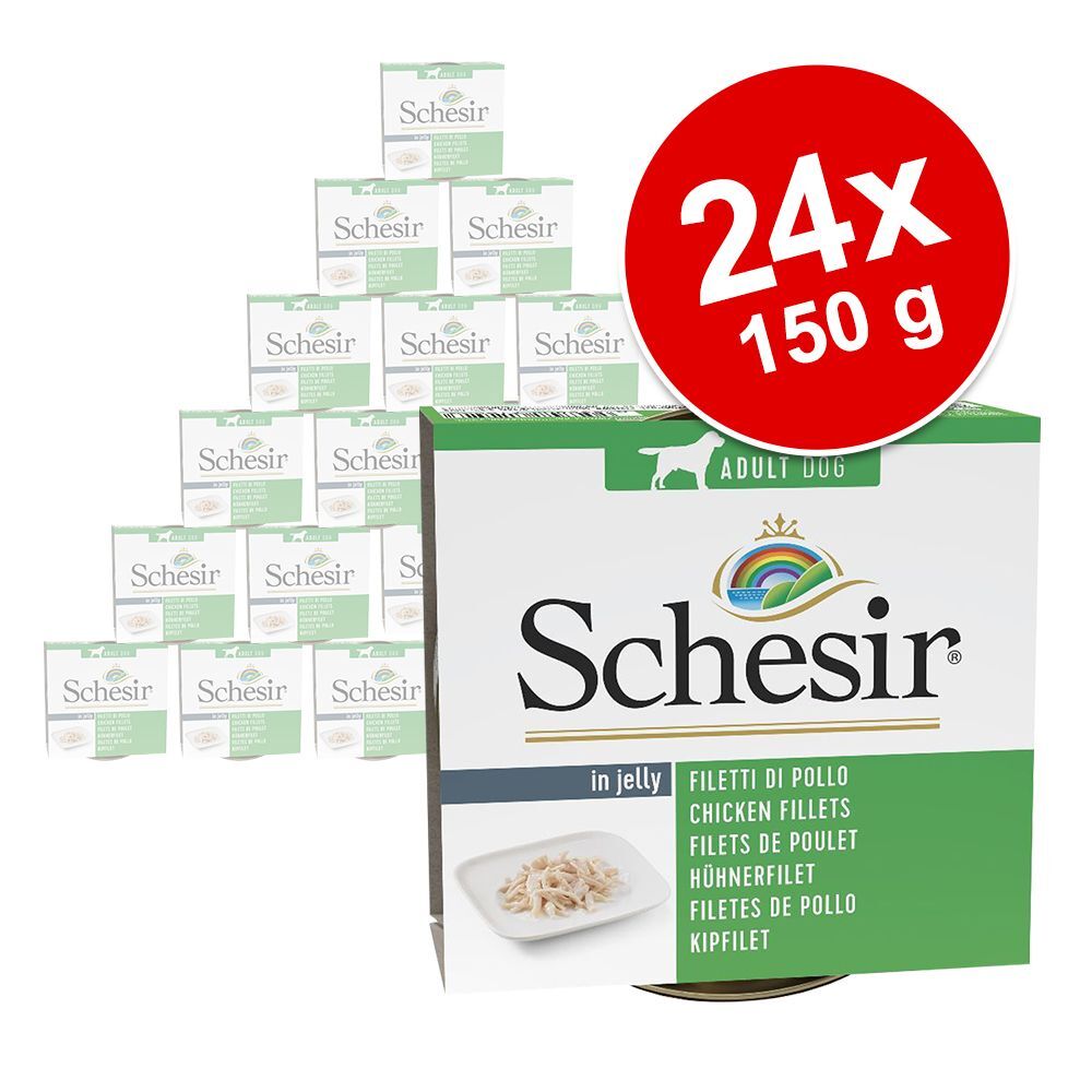 Schesir 24x 150g Hühnchen Schesir Nassfutter für Hunde