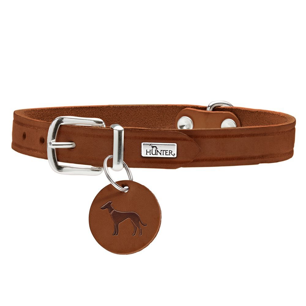 Hunter Grösse XS-S: 28-33 cm Halsumfang Halsband Aalborg, cognac HUNTER Hundezubehör