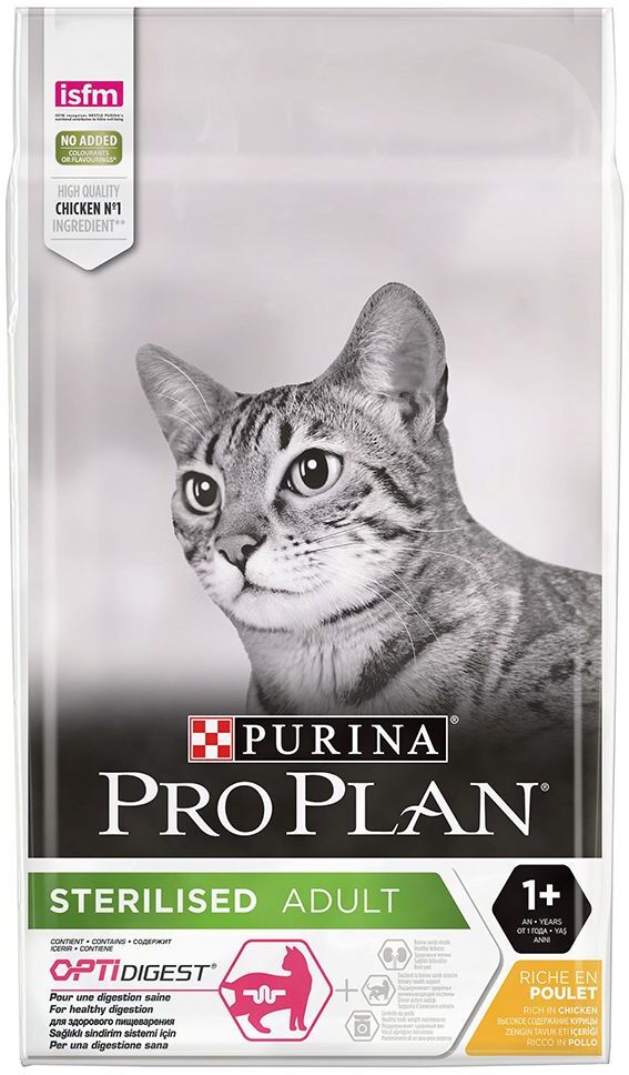 Pro Plan 10kg PRO PLAN Sterilised Katze mit Huhn PURINA Katzenfutter Trocken