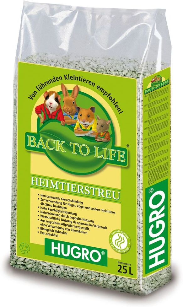 Hugro 25l Back to Life Cellulose-Einstreu Hugro Kleintierezubehör