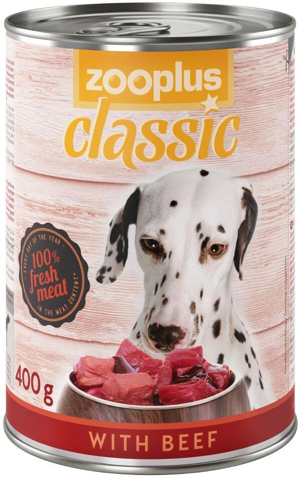 zooplus 6x 400g Rind zooplus Classic Nassfutter für Hunde