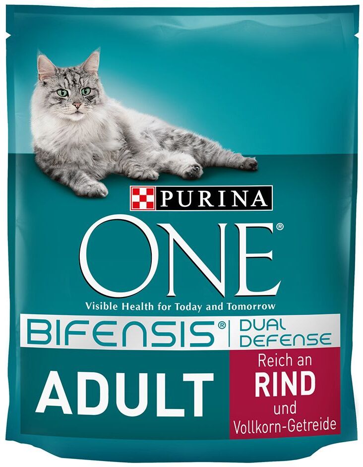 Purina One 800g Adult Rind & Vollkorngetreide Purina ONE Trockenfutter für Katzen