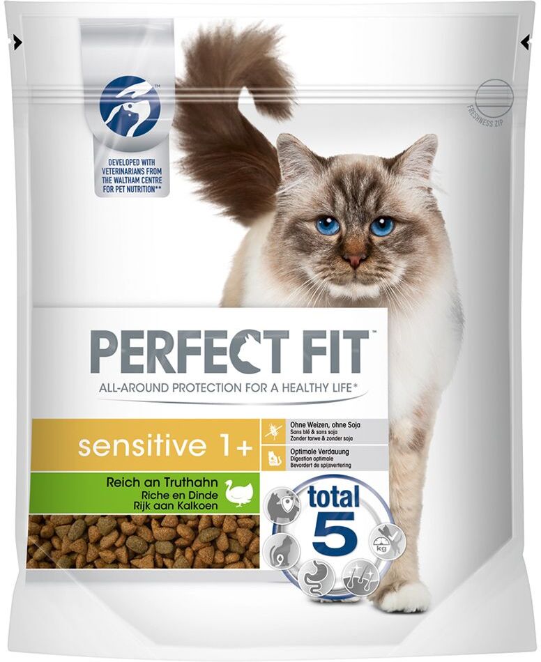 Perfect Fit 1,4kg Sensitive 1+ Reich an Truthahn Perfect Fit Trockenfutter für Katzen