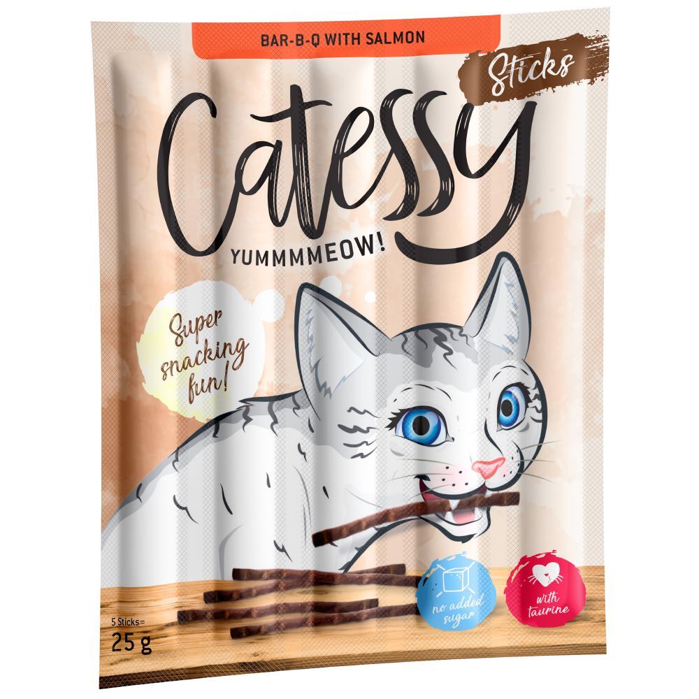 Catessy 10x 5g Lachs & Forelle Catessy Katzensnacks