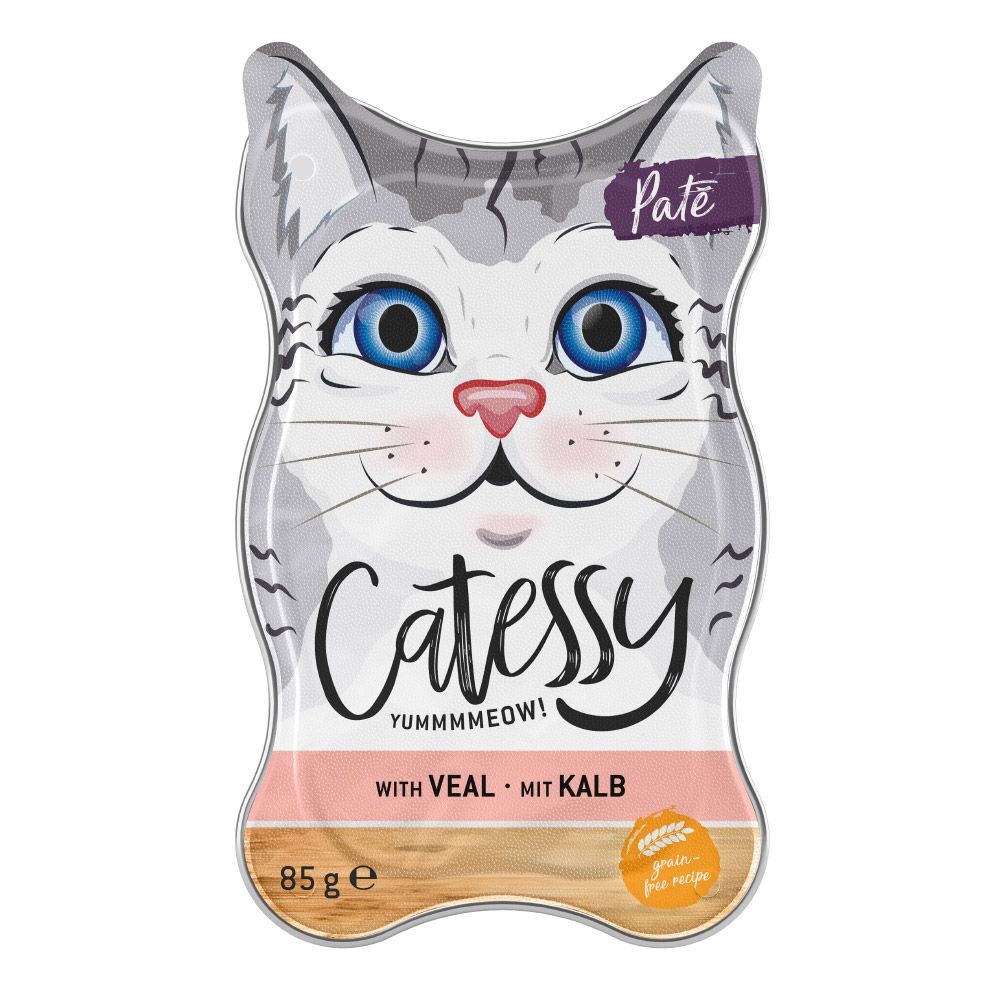 Catessy 36x 85g Paté mit Kalb Catessy Nassfutter für Katzen