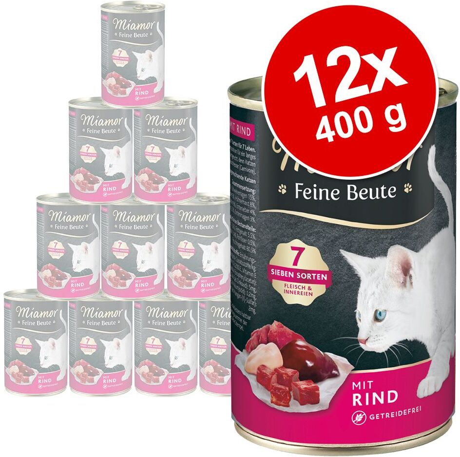 Miamor 12x 400g Feine Beutel Huhn Miamor Nassfutter für Katzen