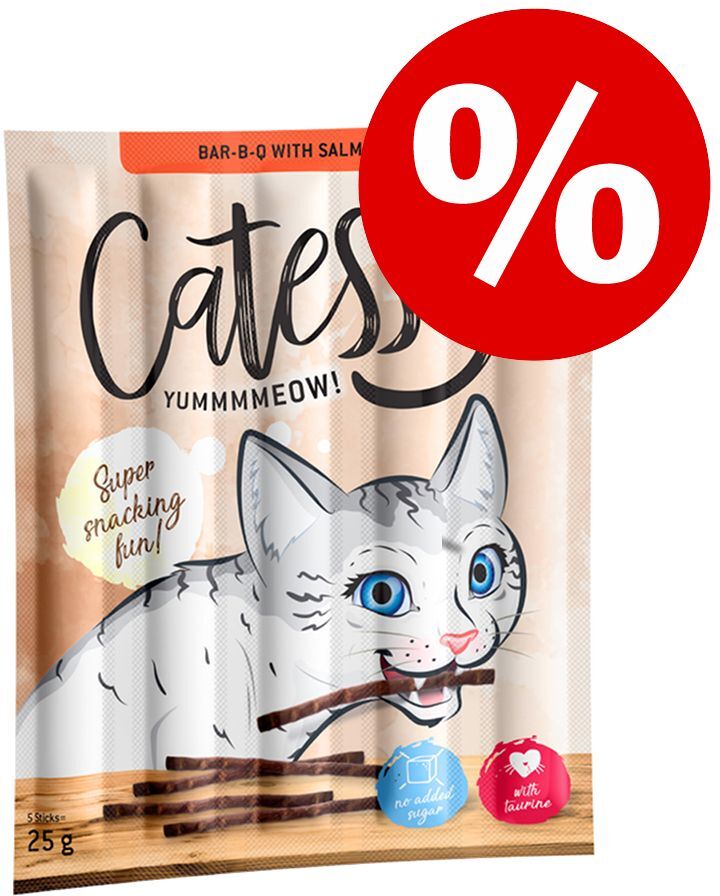 Catessy Sparpaket Catessy Sticks 50 x 5 g - mit Lachs & Forelle