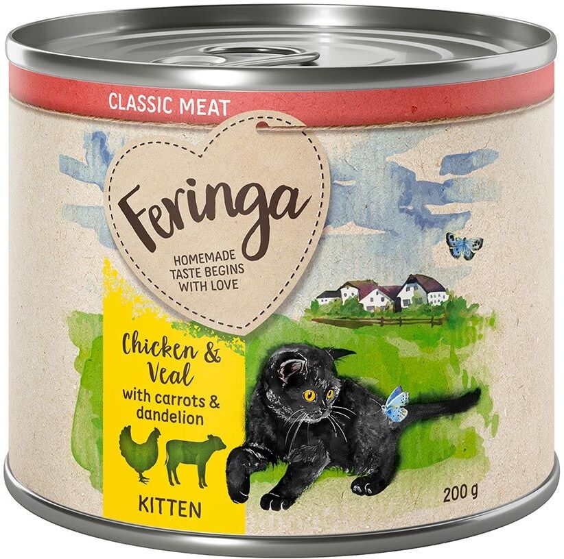 Feringa 6x 200g Kitten Pute Feringa Nassfutter für Katzen