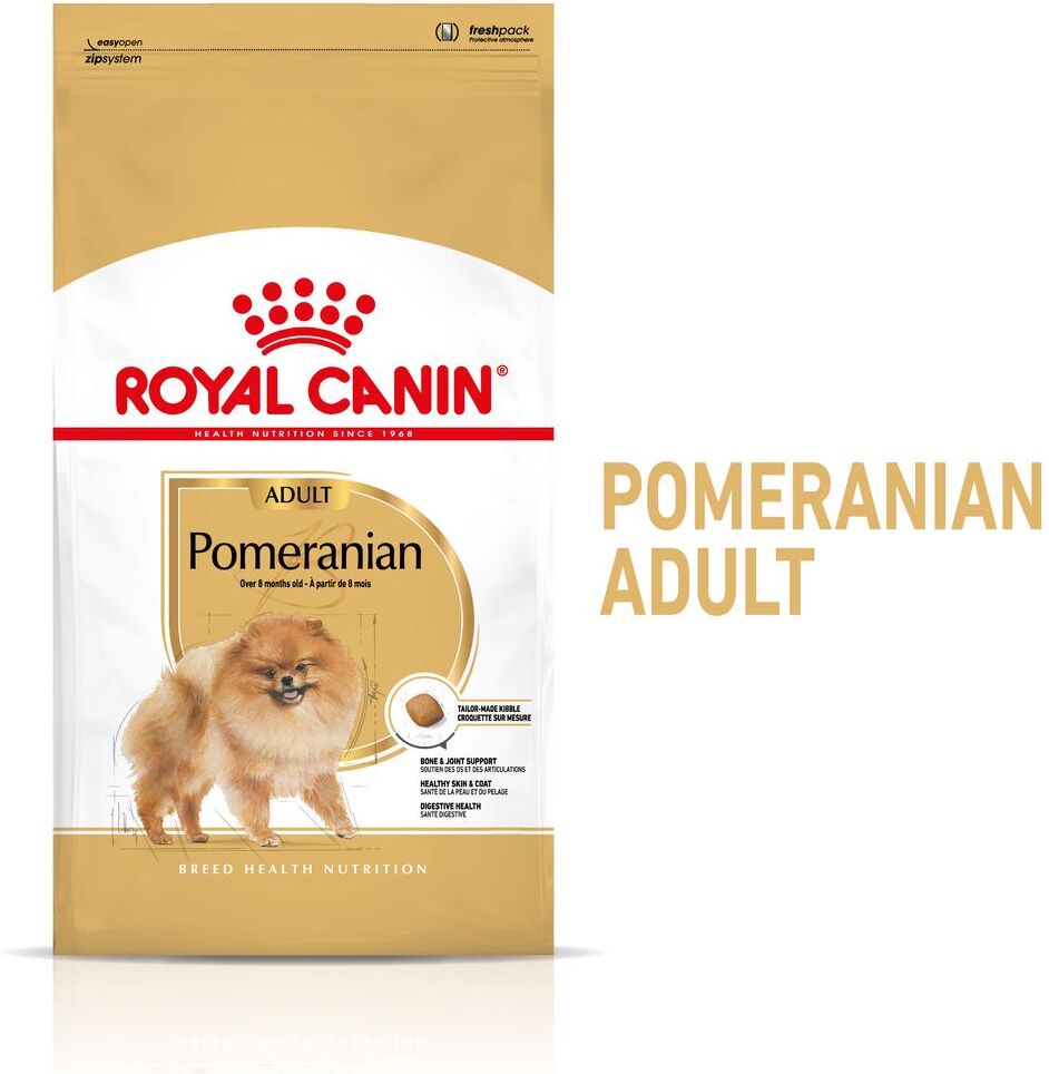 Royal Canin Breed 1,5kg Pomeranian Adult für Zwergspitze Royal Canin Trockenfutter für Hunde