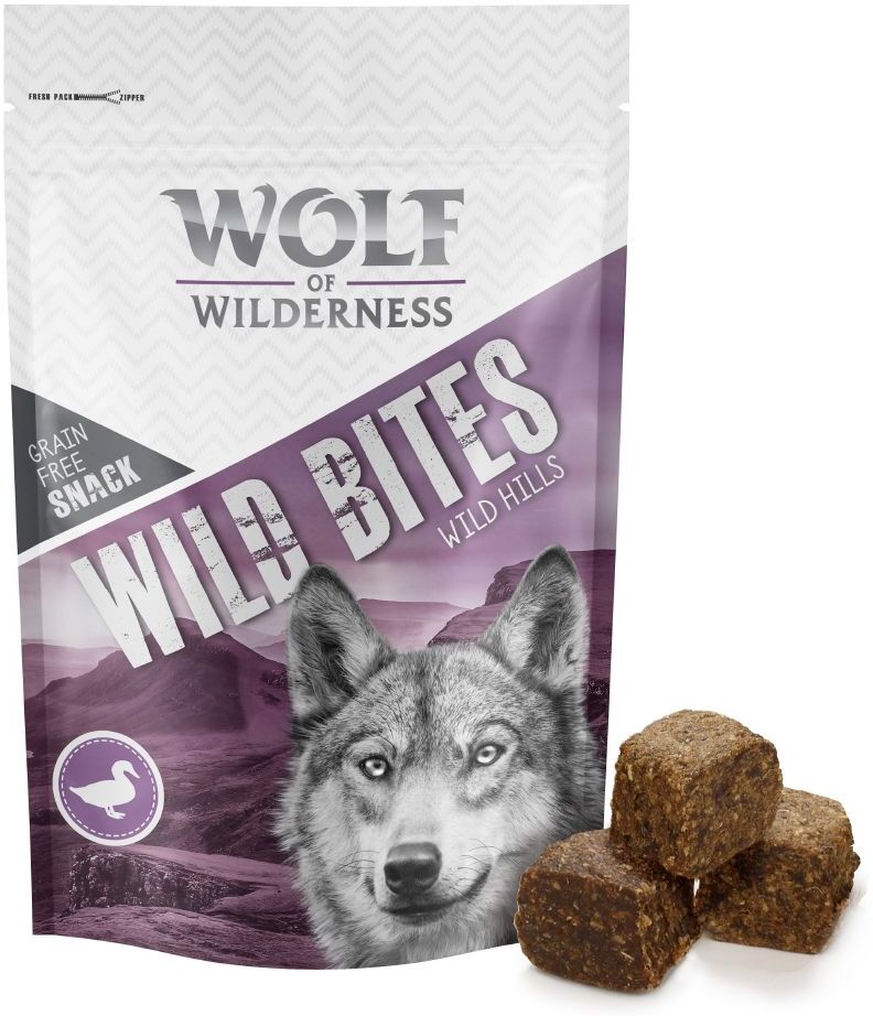 Wolf of Wilderness 180g Wild Bites Wide Acres Huhn Wolf of Wilderness Hundesnacks