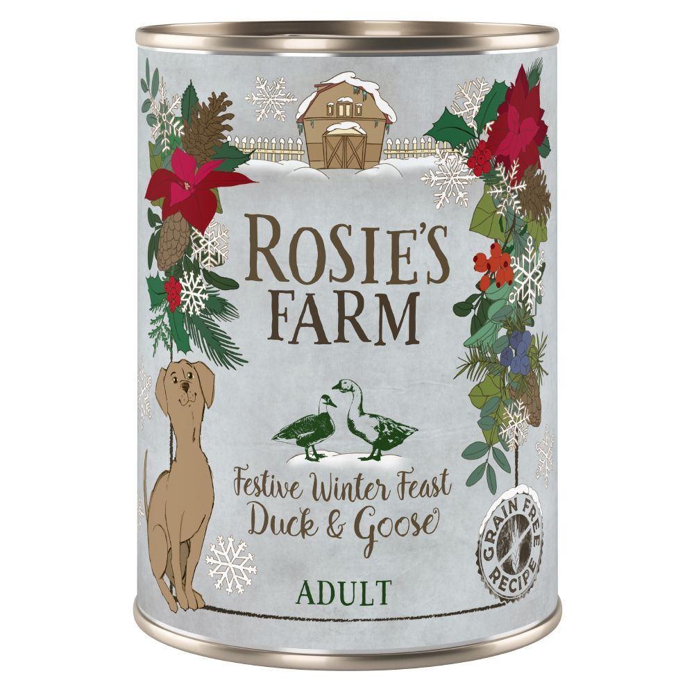 Rosie's Farm 6x 400g Winter Edition Ente & Gans Rosie's Farm Hundefutter nass