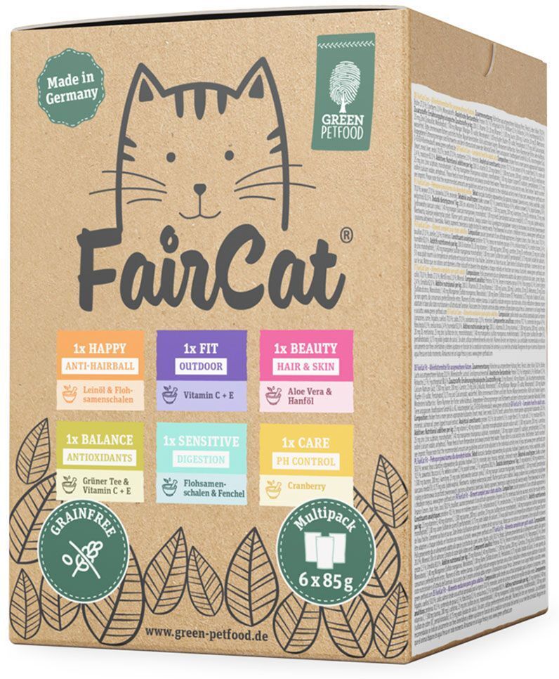 Fair Cat 24x 85g Mix FairCat Nassfutter für Katzen