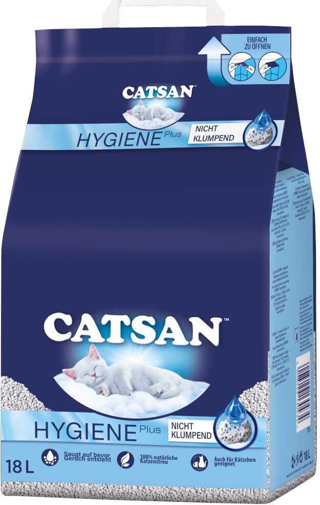 Catsan 2x 18l Hygiene plus Catsan Katzenstreu