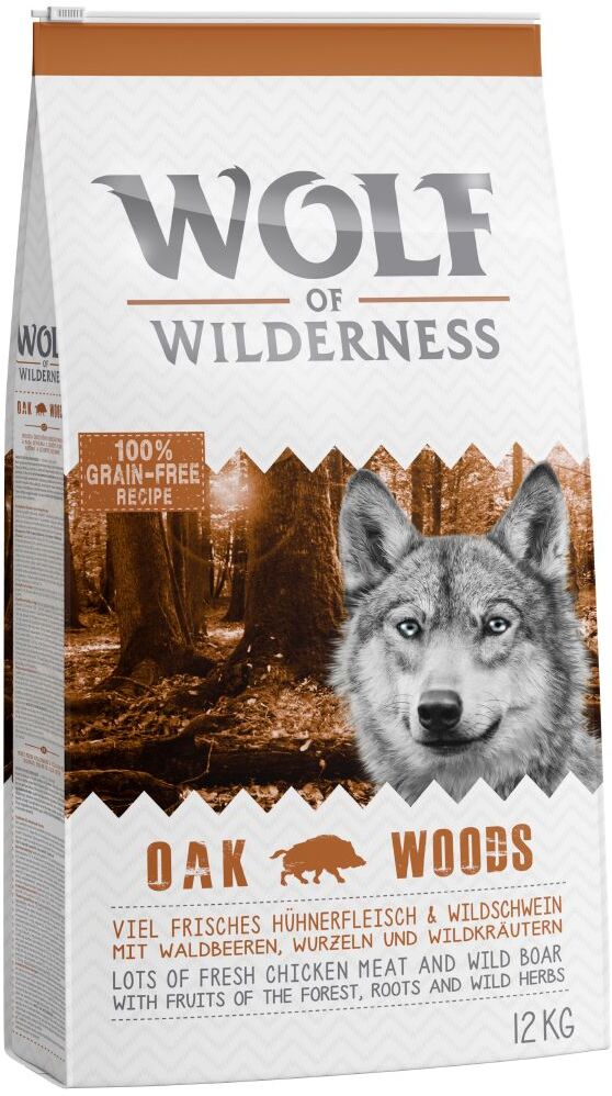 Wolf of Wilderness 2x 12kg Adult Oak Woods Wildschwein Wolf of Wilderness Trockenfutter für Hunde