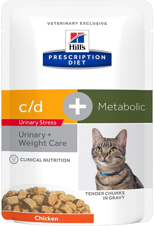 Hill's Prescription Diet 24x 85g c/d Urinary Stress + Metabolic mit Huhn Hill's Prescription Diet Nassfutter für Katzen