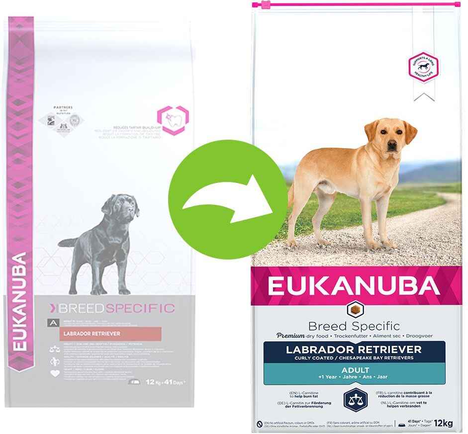 Eukanuba 12kg Adult Breed Specific Labrador Retriever Eukanuba Trockenfutter für Hunde