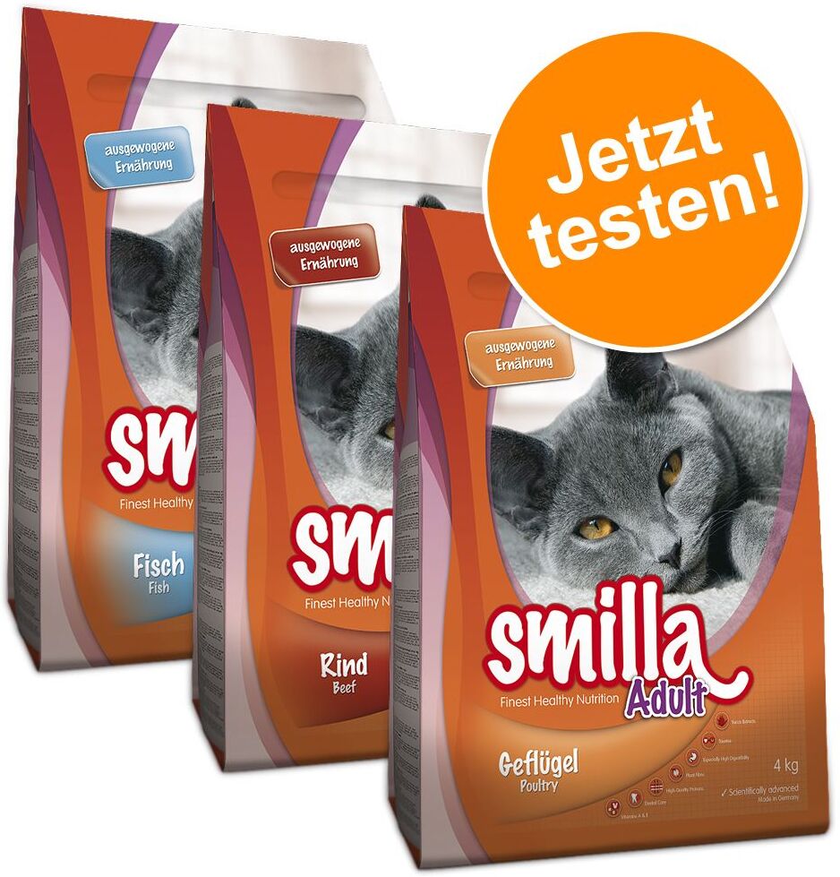 Smilla 3x 1kg Trockenfutter Adult Smilla Trockenfutter für Katzen