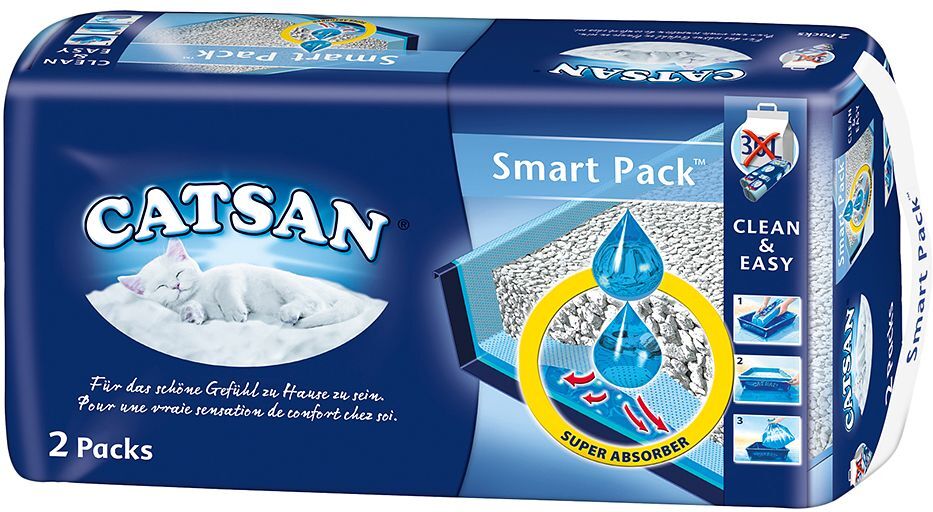 Catsan Smart Pack - 3 x 2 Packs