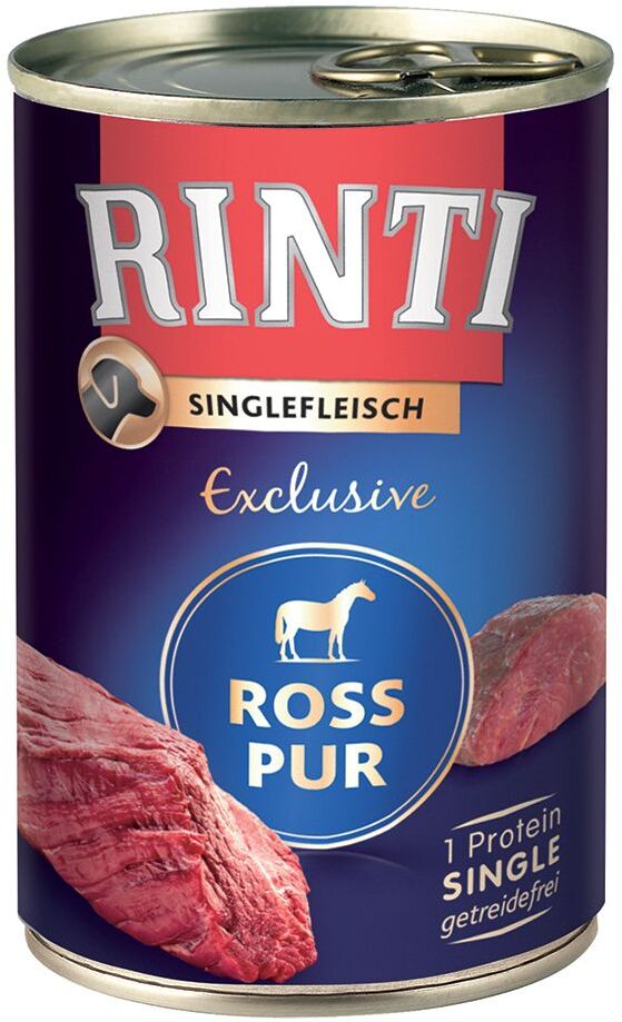 RINTI 6x 400g Singlefleisch Exclusive Ziege Pur RINTI Nassfutter für Hunde