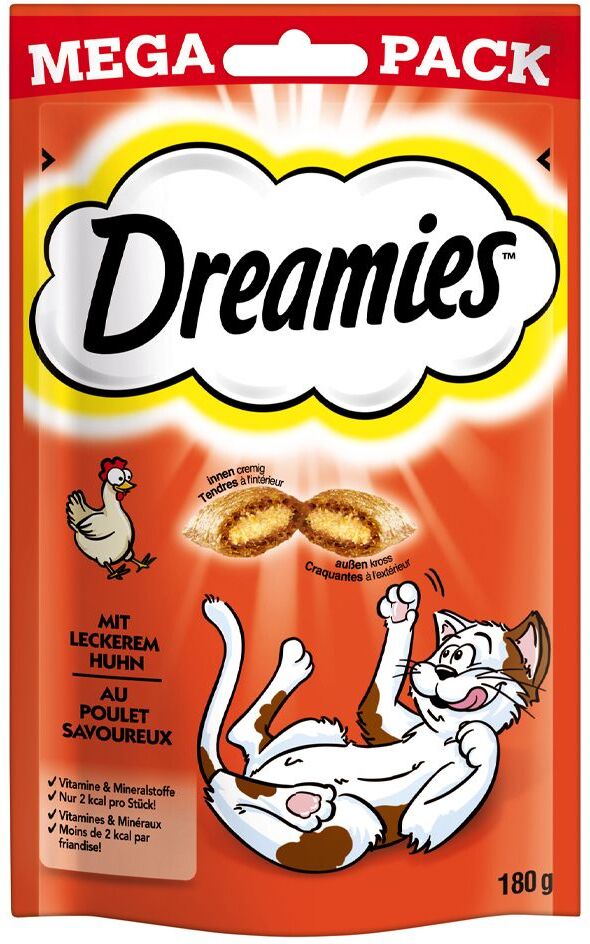 Dreamies 180g Mega Pack Huhn Dreamies Katzensnacks