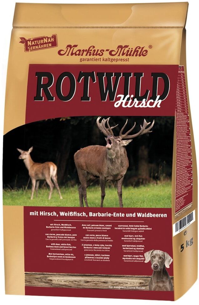 Markus Mühle 2x 15kg ROTWILD Hirsch Markus-Mühle Trockenfutter für Hunde