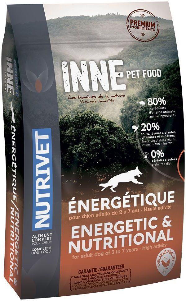 Nutrivet 12kg Inne Dog Energetic Nutrivet Trockenfutter für Hunde