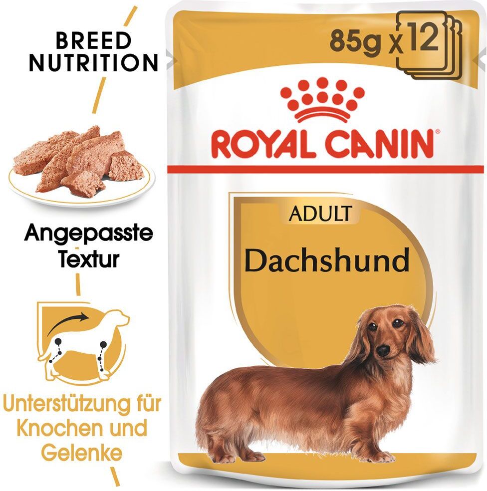 Royal Canin Breed 12x 85g Dachshund Royal Canin Nassfutter für Hunde