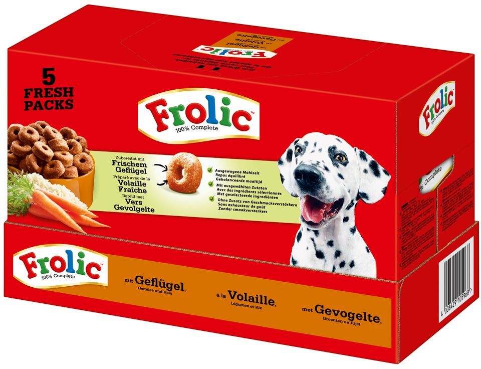 Frolic 2x 7,5kg Geflügel, Gemüse & Reis Frolic Trockenfutter für Hunde